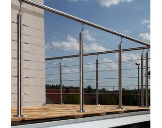 Balustrade intérieure en inox Inoxia avec câbles - Lapeyre